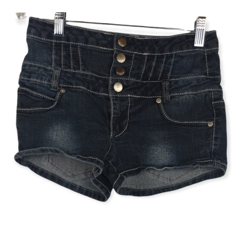 No Boundaries Fading Blue Five Pockets Mine Short Size 7